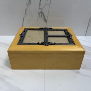 Royal Limited Silver Wood Collage Box - Three Photo Frame - Natural